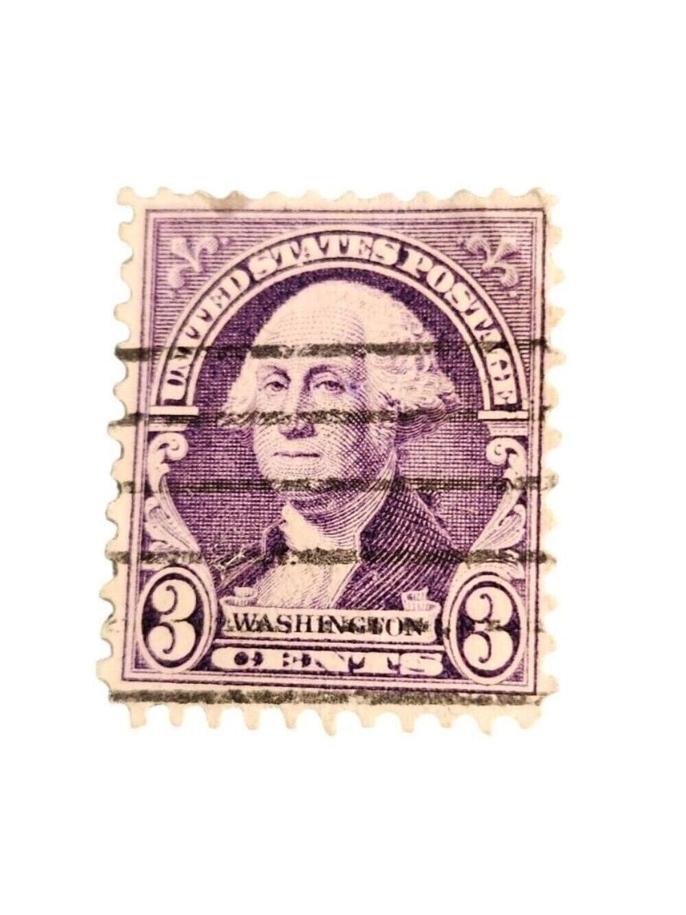 Vintage 1932 Washington 3¢ U.S. Postage Stamp Purple